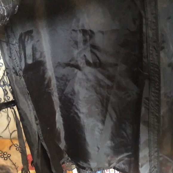 NWT H&M Black Eyelet/ Peasant Skirt Sz 14 - Picture 8 of 9